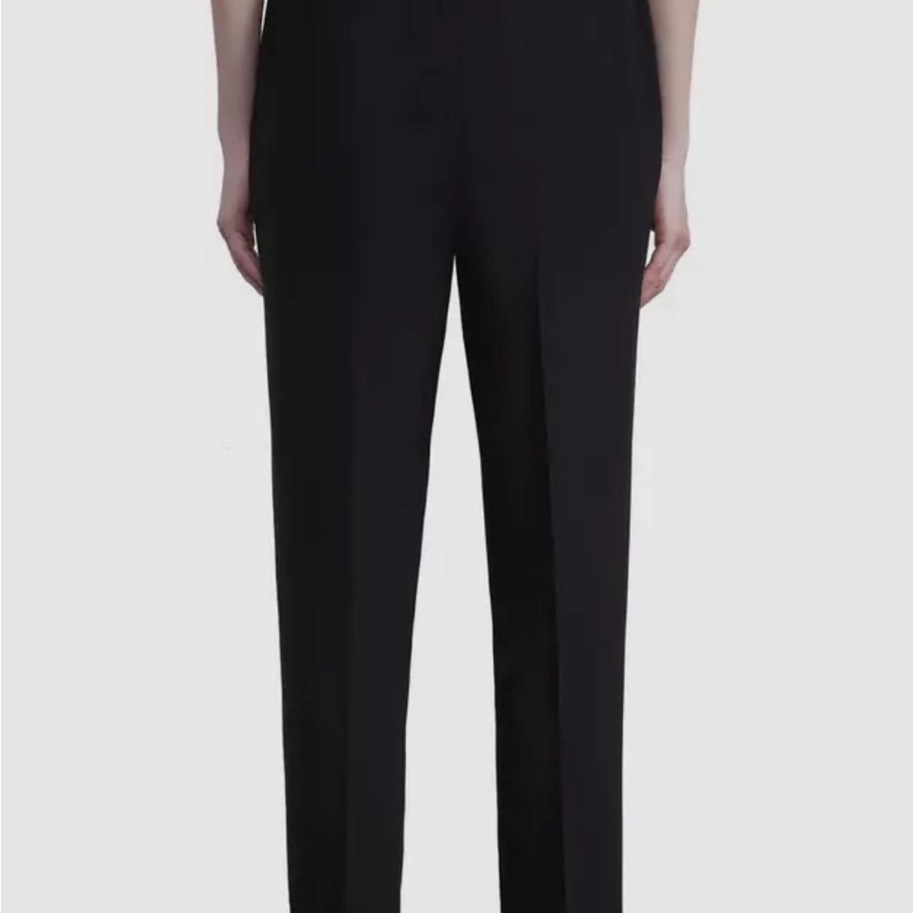 Lafayette 148 New York Womens Black Bridger Cropped Tapered Pants Size M